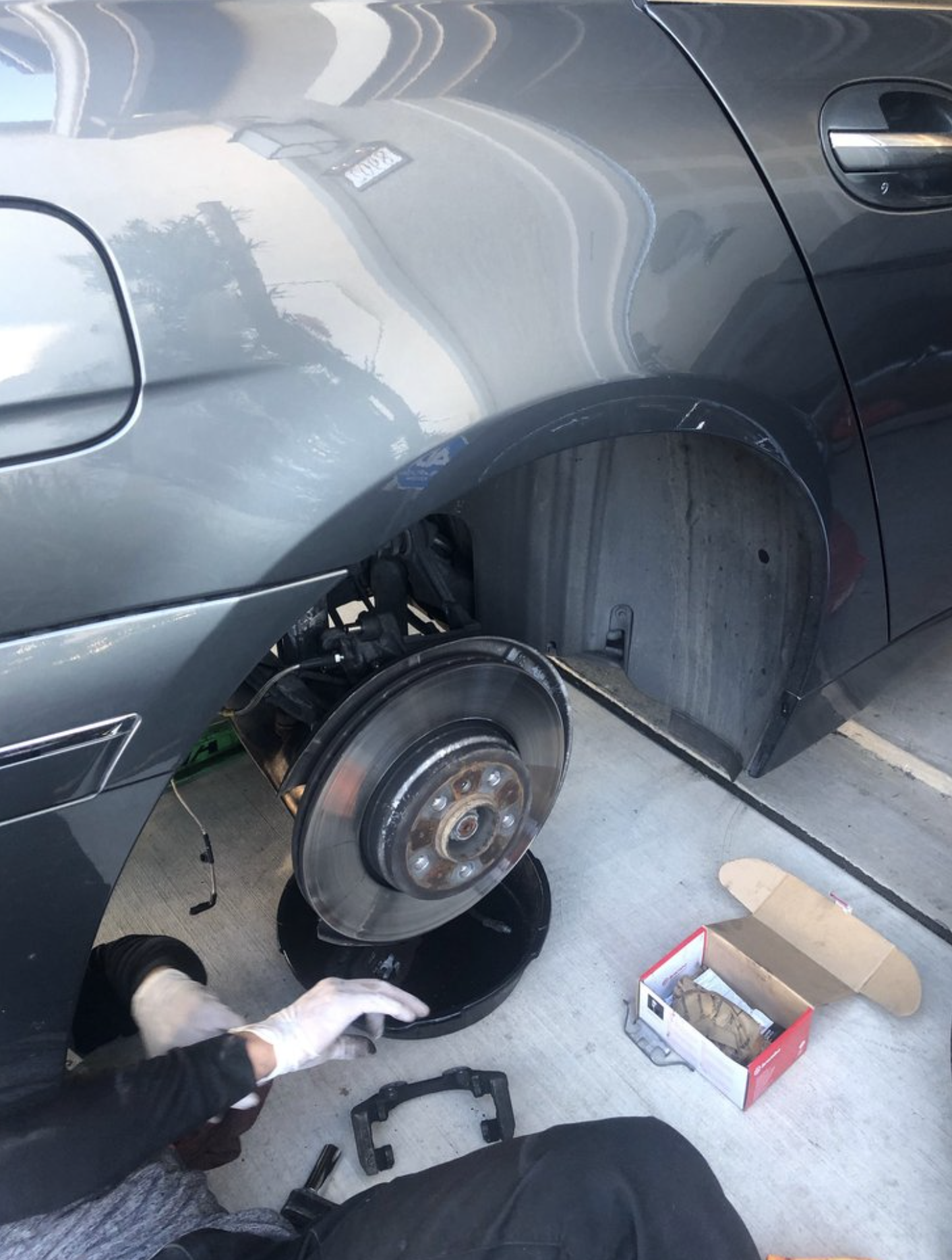 this image shows brake repair in San Diego, CA